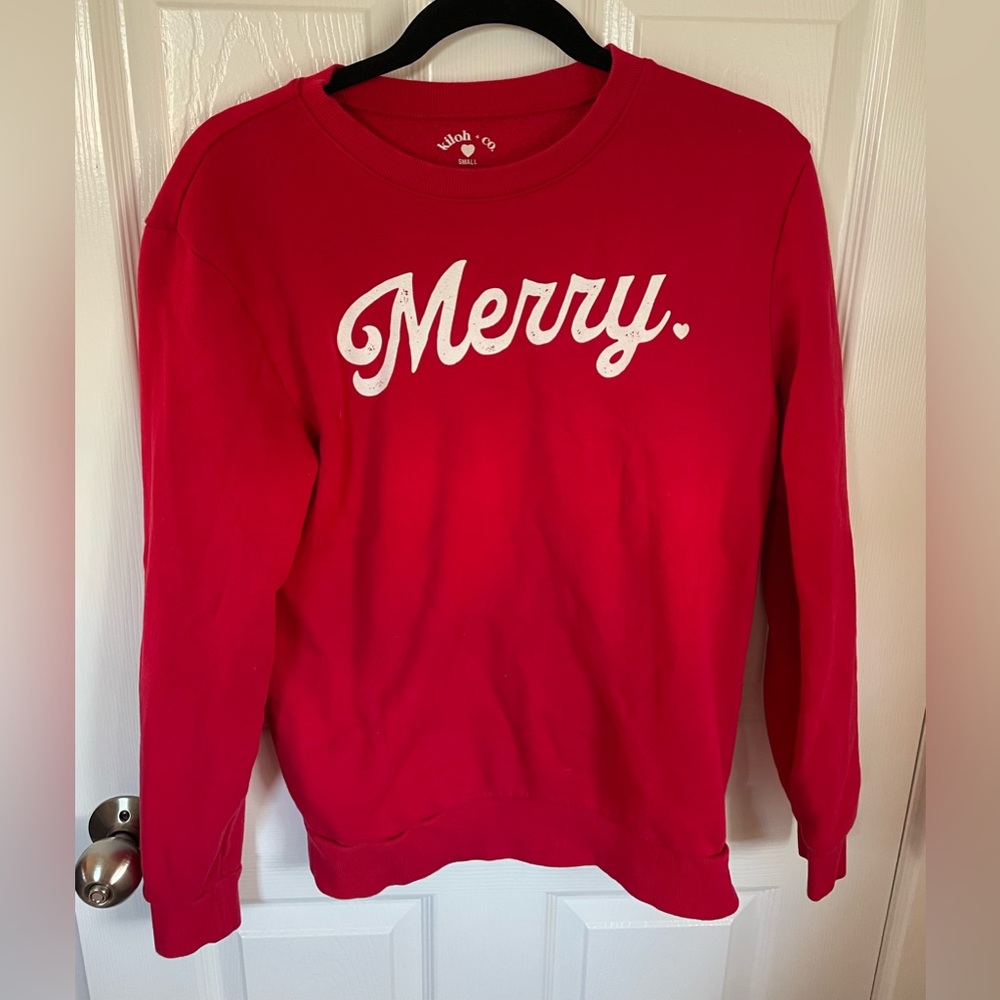‘Merry’ holiday crewneck